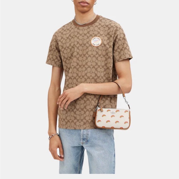 Coach small shoulder bag with Rainbow Print - Picture 5 of 9